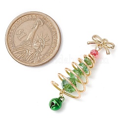 3Pcs Glass & Alloy Pendants&nbsp;PALLOY-JF02990