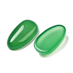 Natural Green Onyx Agate(Dyed and Heated) Cabochons&nbsp;G-Q018-06A