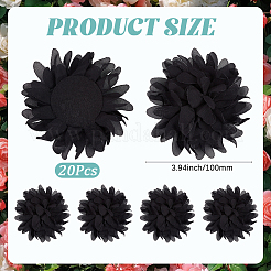 20Pcs Flower Polyester Ornament Accessories&nbsp;DIY-GF0013-29B