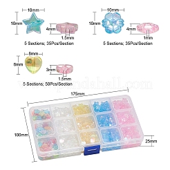600Pcs 15 Styles Transparent Acrylic Beads&nbsp;TACR-YW0001-36