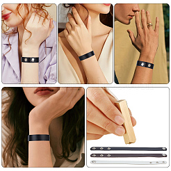 18Pcs PU Leather Snap Bracelets for Women Men&nbsp;BJEW-CY0001-13B
