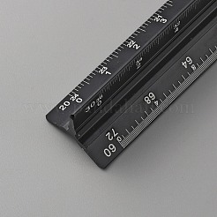 Aluminum Alloy Three Edge Ruler&nbsp;AJEW-WH0248-367