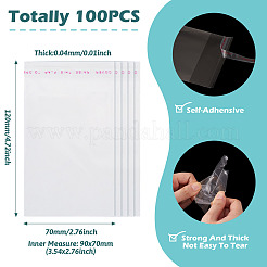 100Pcs OPP Cellophane Bags&nbsp;OPC-TADJ0001-05
