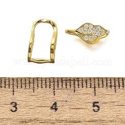 925 Sterling Silver Cubic Zirconia Pendants Bails&nbsp;STER-R011-10G