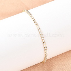 304 Stainless Steel Micro Pave Cubic Zirconia Tennis Bracelets for Women&nbsp;BJEW-A146-01G