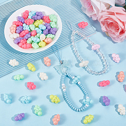 60Pcs Opaque Acrylic Beads&nbsp;MACR-SC0001-90
