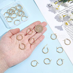 12 Pairs 304 Stainless Steel Hoop Earrings&nbsp;EJEW-BBC0002-38B