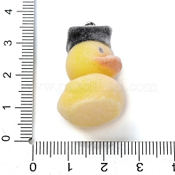 Flocky Resin Pendants&nbsp;FIND-S001-14F