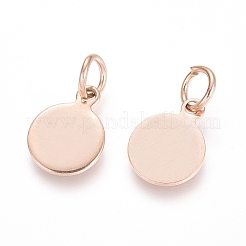 Ion Plating(IP) 304 Stainless Steel Charms&nbsp;STAS-I124-02B-RG