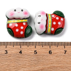 Colorful Christmas Theme Resin Cabochons&nbsp;RESI-R451-01J