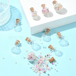12Pcs 3 Styles Glass Bottles&nbsp;AJEW-FS0001-20