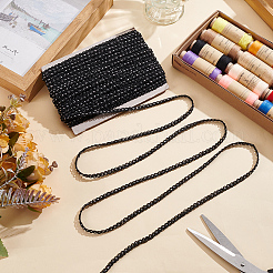 Polyester with Cloison Lace Trim Ribbon&nbsp;OCOR-WH0101-76A