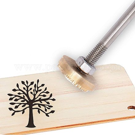 Stamping Embossing Soldering Brass with Stamp&nbsp;AJEW-WH0123-027B-1