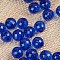 Transparent Acrylic Beads, Round, Medium Blue, 20mm, about 110pcs/500g.