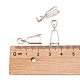 Brass Ice Pick Pinch Bails&nbsp;KK-K802-P-3