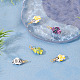 5Pcs Porcelain Pendants&nbsp;PALLOY-TAC0223-5