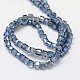 Electroplate Glass Bead Strands&nbsp;EGLA-J028-4x4mm-F27-2