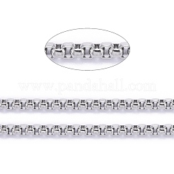 Tarnish Resistant 304 Stainless Steel Box Chains&nbsp;CHS-K012-02B-P