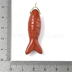 Natural Red Jasper Carved Pendants&nbsp;G-P599-08G-05