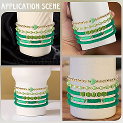 Polymer Clay & Crystal Beads Cup Chain&nbsp;AJEW-WH20072-36A