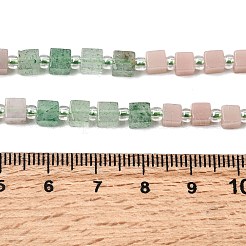 Natural Green Strawberry Quartz & Pink Opal & Southern Jade & Flower Amazonite & Amethyst & Howlite Beads Strands&nbsp;G-H333-03L