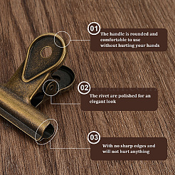 4Pcs Iron Binder Clips&nbsp;AJEW-CP0011-88A