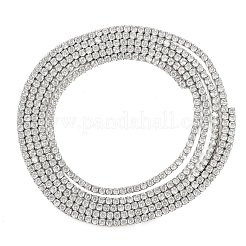 925 Sterling Silver Clear Cubic Zirconia Chains&nbsp;STER-C016-02A-P02