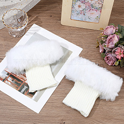 Acrylic Fiber Woolen Yarn Socks Leg Cover&nbsp;AJEW-WH20018-149D