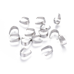 Tarnish Resistant 304 Stainless Steel Snap on Bails&nbsp;X-STAS-E012-1