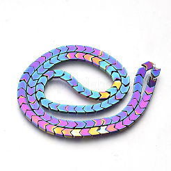 Electroplate Non-magnetic Synthetic Hematite Beads Strands&nbsp;G-Q486-69D