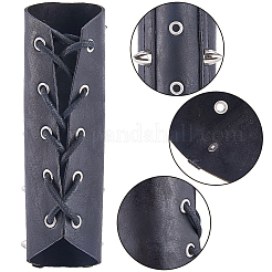 Adjustable PU Leather Cord Bracelet with Wax Cord&nbsp;AJEW-WH0415-24B