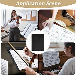 Plastic Piano Sheet Folder&nbsp;AJEW-CN0007-18B