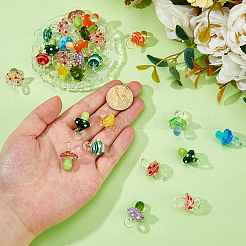24Pcs Handmade Lampwork Pendants&nbsp;LAMP-HS0001-20
