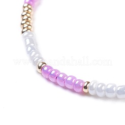 Nylon Thread Braided Beads Bracelets&nbsp;BJEW-JB04350-M