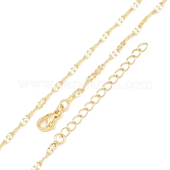 Brass Oval Link Chains Necklace for Women&nbsp;NJEW-P265-23G