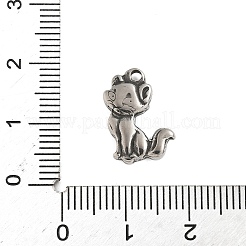 304 Stainless Steel Tibetan Style Pendants&nbsp;STAS-S185-10AS-B
