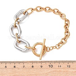 201 Stainless Steel Chain Bracelets&nbsp;BJEW-P378-01B-A