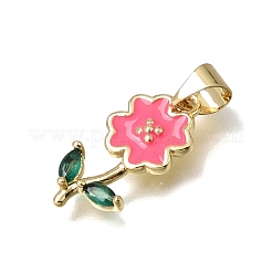 Brass Enamel Pendants&nbsp;KK-K427-10A-G