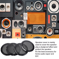 Plastic & Iron Mesh Speaker Grills Covers&nbsp;AJEW-WH0258-426