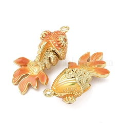Brass Micro Pave Cubic Zirconia Pendants&nbsp;KK-D019-30D-G