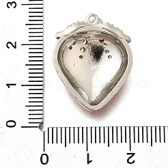 Brass Micro Pave Cubic Zirconia Pendants&nbsp;KK-A245-09P