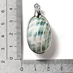 Electroplate Natural Shell Pendants&nbsp;KK-F868-07P