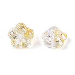 Electroplate Transparent Glass Beads Strands&nbsp;EGLA-N055-03A-10