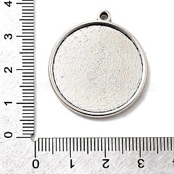 Tibetan Style Pendant Cabochon Settings&nbsp;TIBEP-1811-AS-NR