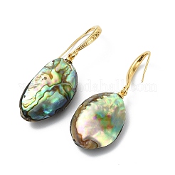Natural Paua Shell Dangle Earrings for Women&nbsp;EJEW-JE07155