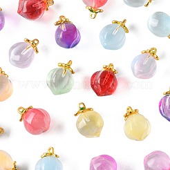 24Pcs 9 Colors Glass Pendants&nbsp;GLAA-FS0002-43