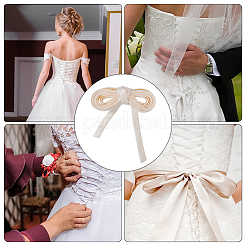 Cloth Cord for Women's Wedding Dress Zipper Replacement&nbsp;OCOR-WH0046-33