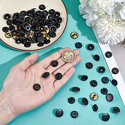 1Bag Brass Snap Buttons&nbsp;KK-GF0001-25EB