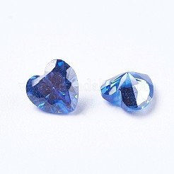 Cubic Zirconia Pointed Back Cabochons&nbsp;ZIRC-WH0001-C01