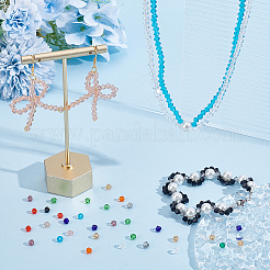 14 Strands 14 Colors Imitate Austrian Crystal Bicone Glass Beads Strands&nbsp;GLAA-GO0001-21